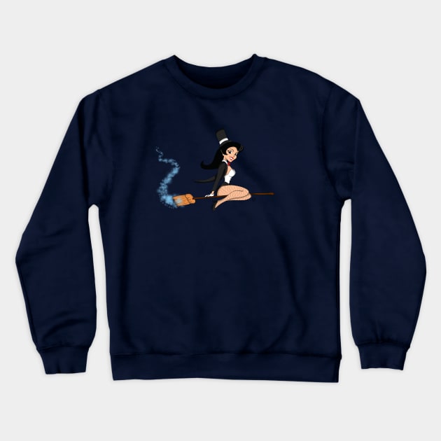 Bewitching Zatanna Crewneck Sweatshirt by Klitch13